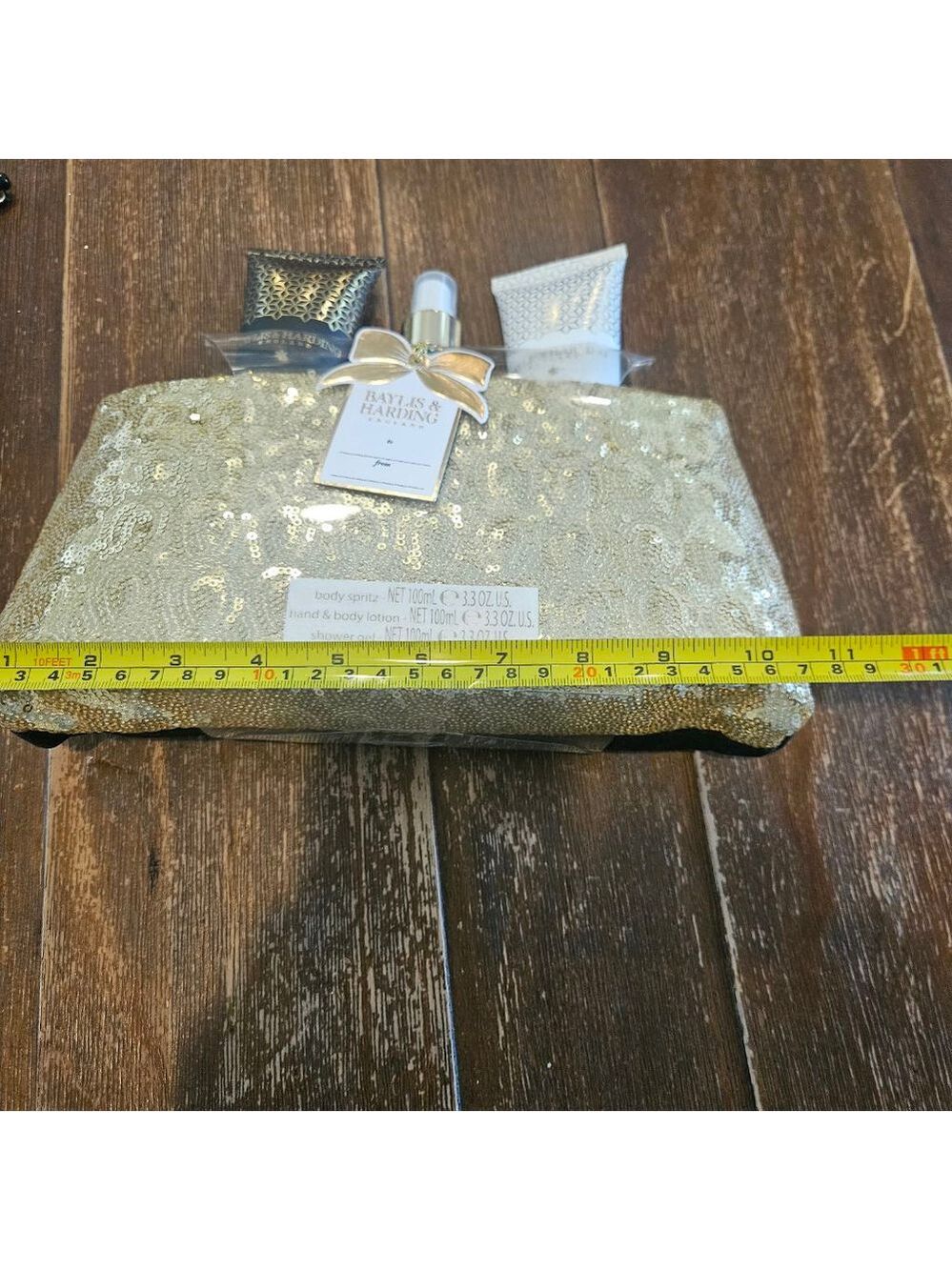 Women's Baylis & Harding NWT Gold Sequin Clutch & Beauty Gift Set One Size - Picture 9 of 10